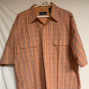 Field and Stream Short Sleeve Plaid Button Up
